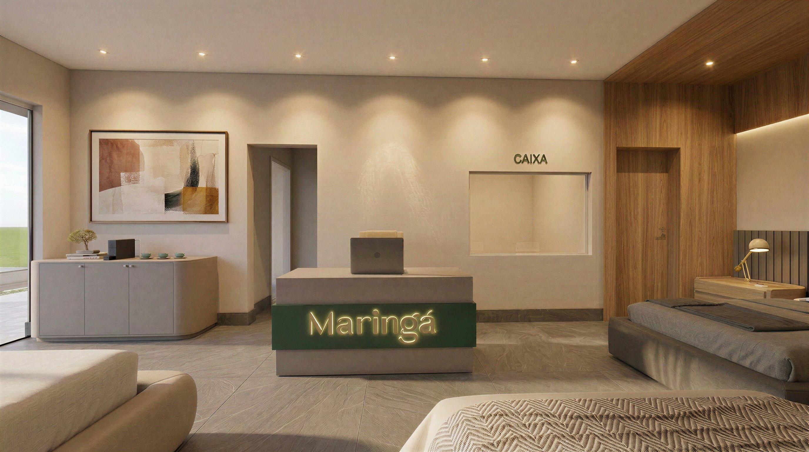 Caixa e atendimento Maringá Colchões