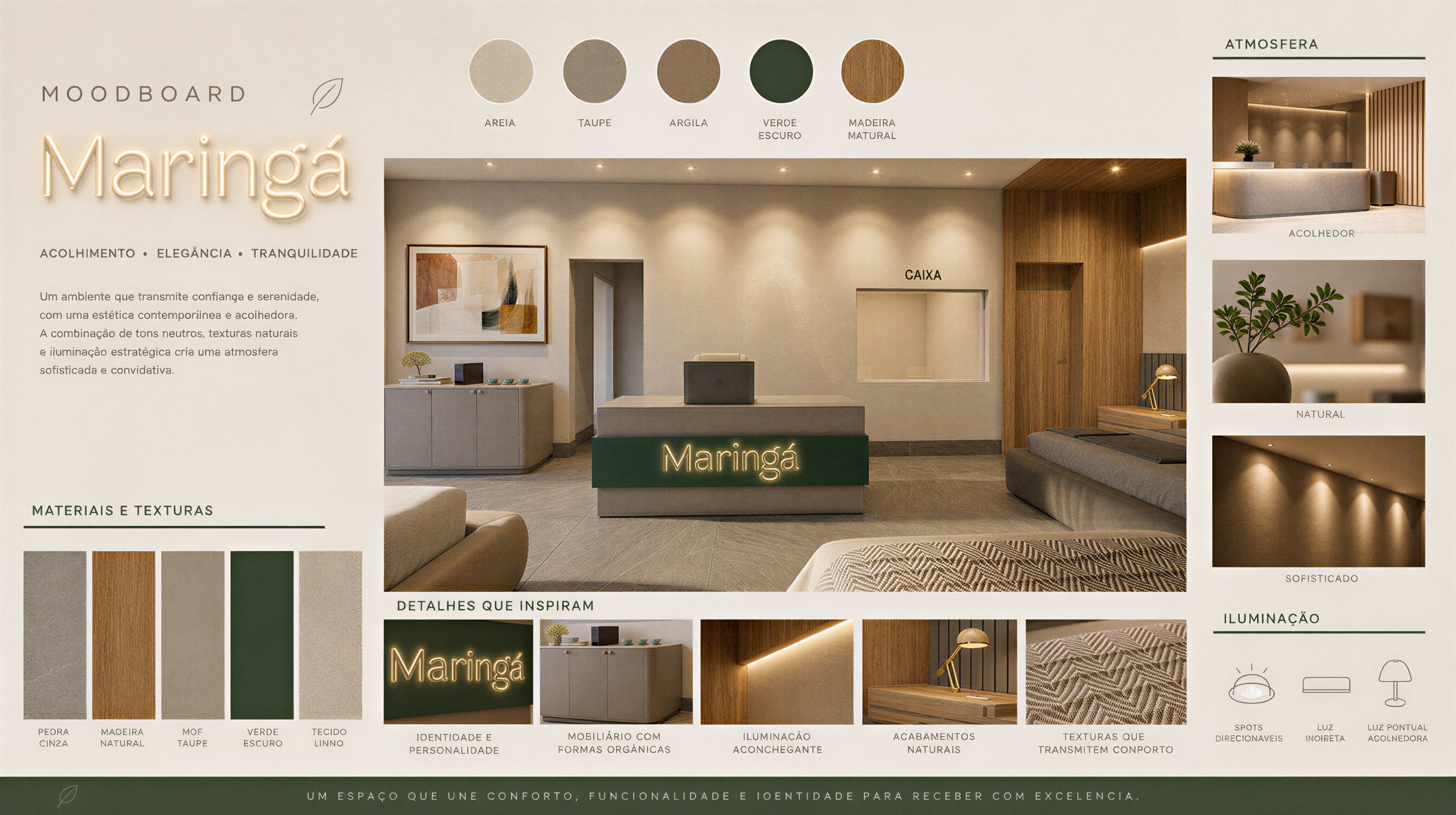 Moodboard interior materiais