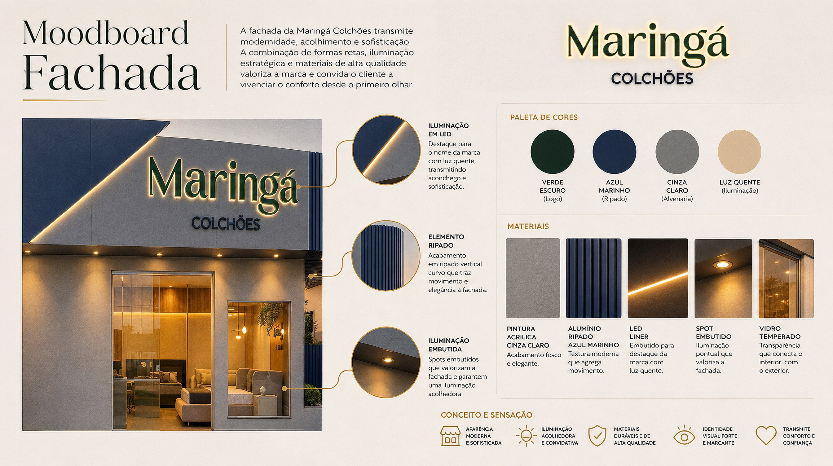 Moodboard da fachada